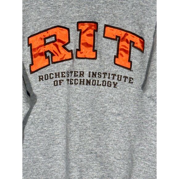 Champion Eco RIT Rochester Institute of Technology Sweatshirt Small Gray - Picture 2 of 4
